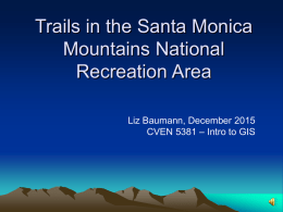 Trails in the Santa Monica Mountains NRA