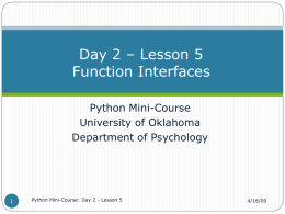 Lesson 5 - Function interfaces