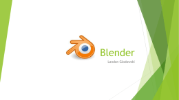 Blender: a 3D Animation Software