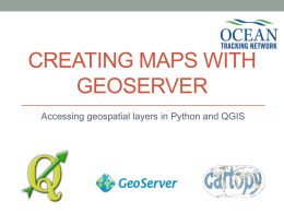 Creating Maps with Geoserver