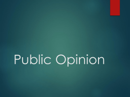 Public Opinion - Marian High School