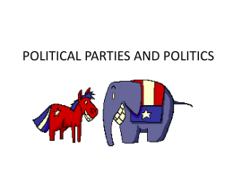 political parties and politics - Augusta County Public Schools