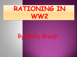 Molly Rationing in WW2