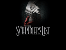Intro to Schindler`s List