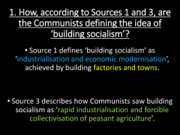 What was collectivisation and how did it work?
