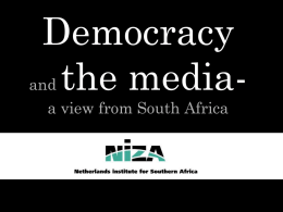 Theorising media-democracy