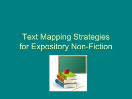 Text Mapping Strategies