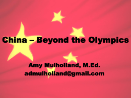 China – Beyond the Olympics