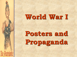 World War I: On the Homefront