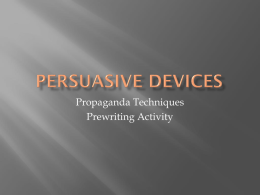 persuasive devices - Book Units Teacher