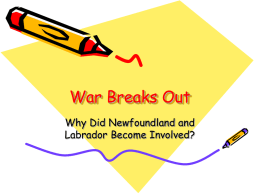 War Breaks Out - School Home Page