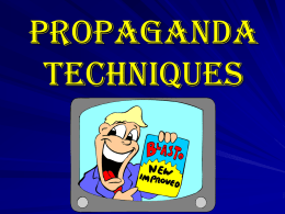 Propaganda Techniques pdf