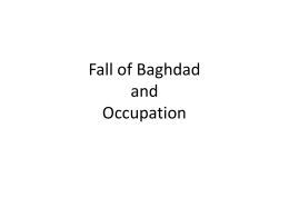 Fall of Baghdad and Occupation - Winter Sports School in Park City