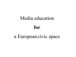 Educating media for an european civic space