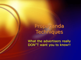 Propaganda Techniques