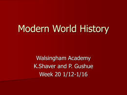 Week 20 Chapter 27 - Walsingham Academy