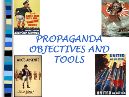 common tools used in wartime propaganda 1. demonization