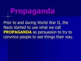 Propaganda Notes PowerPoint