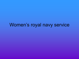 Women`s royal navy service