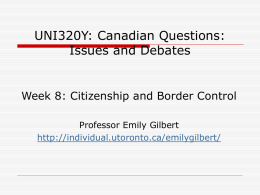 UNI220Y: Understanding Canada Today