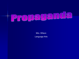 Propaganda… - Miss Hirst`s Language Arts Wiki