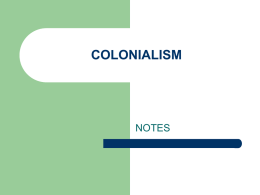 COLONIALISM