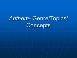 Pre-AP 9 Anthem Powerpoint
