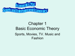 Chapter 1 General Economic Theory