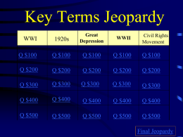 Jeopardy - Neshaminy School District