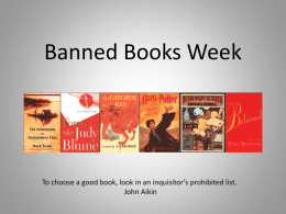 Banned Books PowerPoint