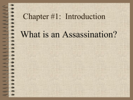 Chapter #1: Introduction