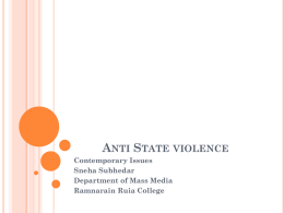 Anti State violence