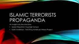 10IA Terrorist Propaganda Image Analysis PPT