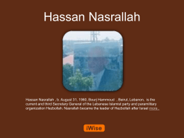 Hassan Nasrallah Powerpoint
