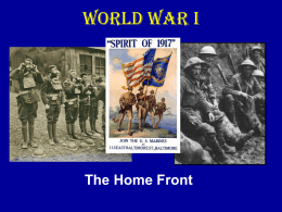 WWI Homefront - Methacton School District