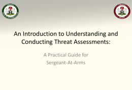 Understandig and Conducting Threat Assessments