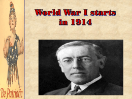 World War I: On the Homefront