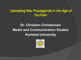 Lecture V New Media and Politics (Christian)