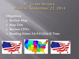 8th Grade History Agenda week 4x