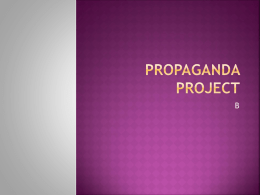 Propaganda Project - Aurora City Schools