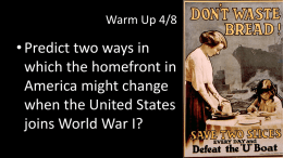 WWI Propaganda - Demarest School District