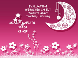 evaluating websites in elt