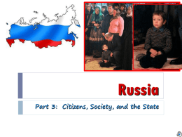 Citizens, Society, and the State in Russia
