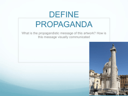 define propaganda - WORLD.ARTvisa