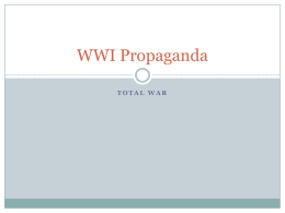 WWI Propaganda - Mr. Patrick`s IB Hub
