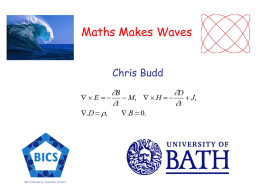 Maths Makes Waves