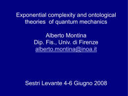 Exponential complexity and ontological theories of quantum