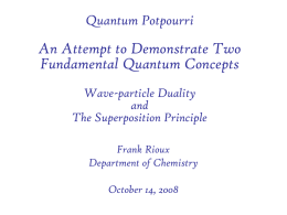 Quantum Potpourri - Users.csbsju. edu