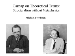 Carnap on Theoretical Terms: Structuralism without Metaphysics