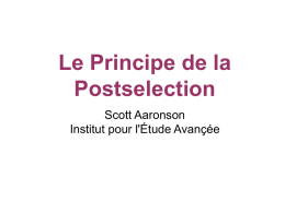 The Postselection Principle